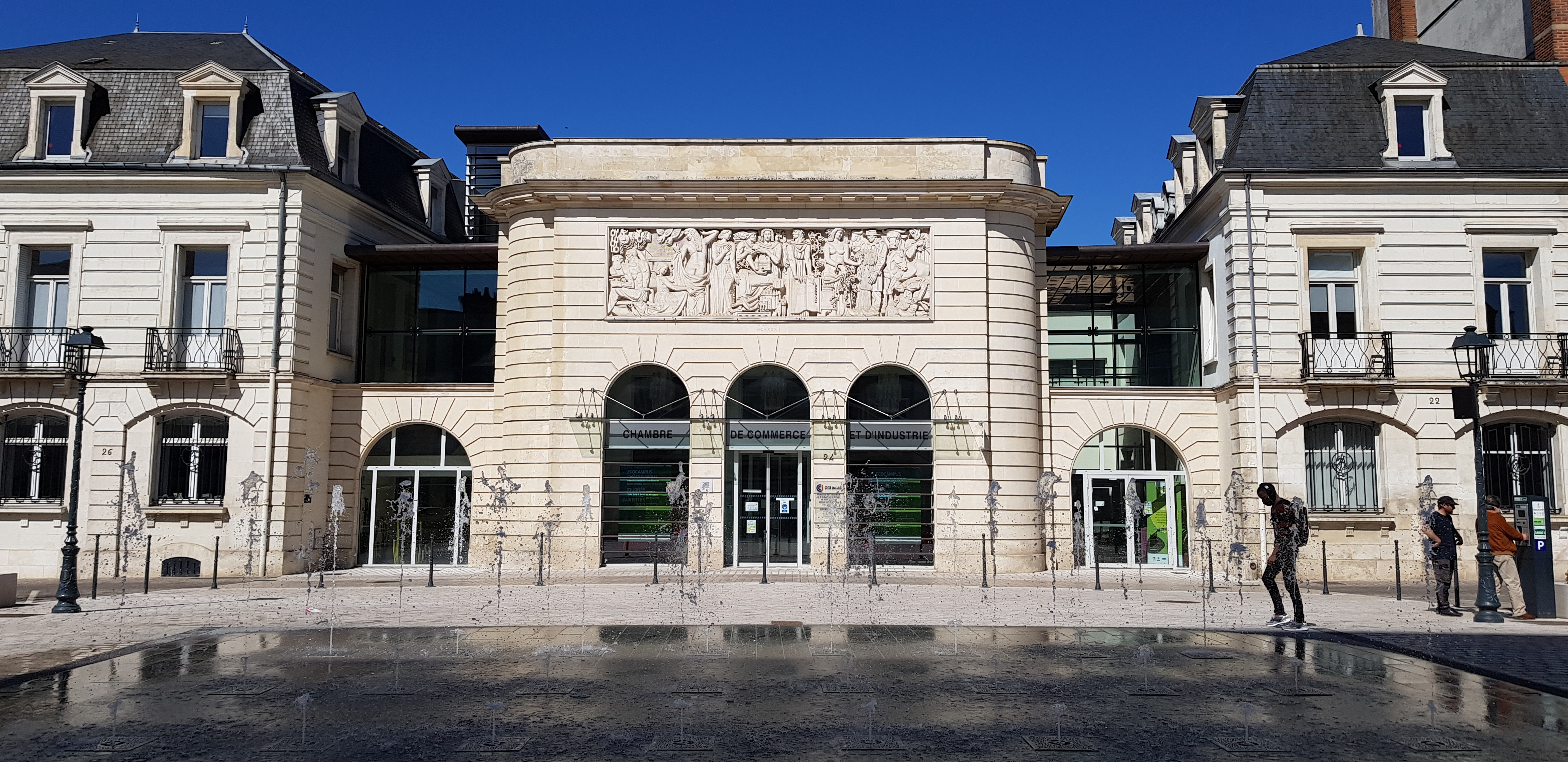 Façade remarquable de la CCI Indre
