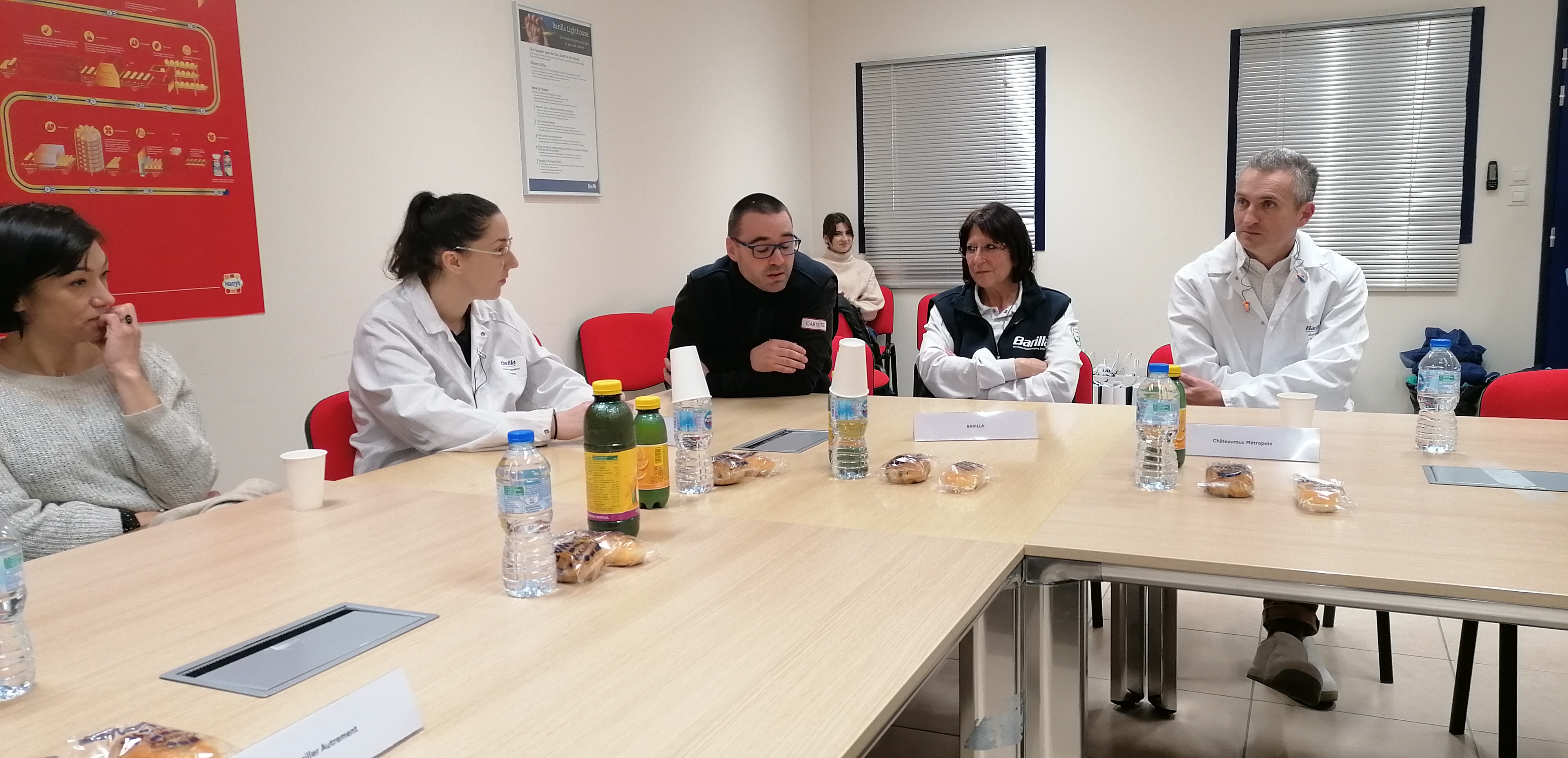 Table ronde travail et handicap équipe Barilla