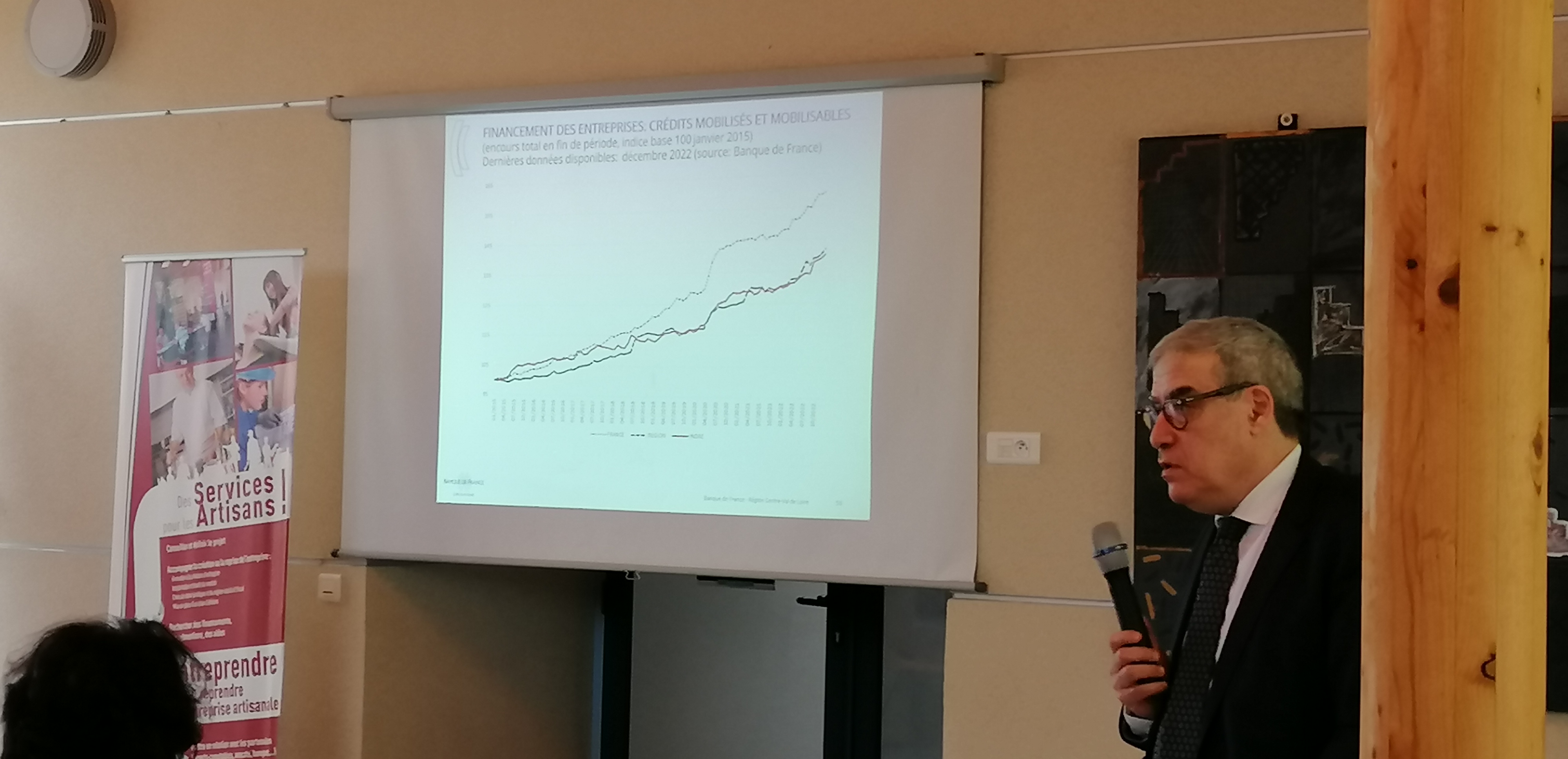 Conjoncture économique régionale Yves Attal et graphique