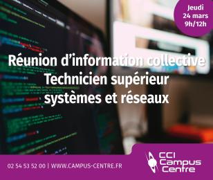 Réunion d'information Technicien supérieur systèmes et réseaux du 24 mars
