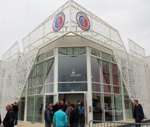 Façade du nouveau siège - centre de formation - centre d'entraînement de La Berrichonne Football