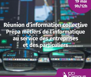 Réunion d'information collective Prépa métiers de l'informatique 19 mai