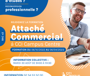 Annonce formation Attaché Commercial CCI Campus Centre
