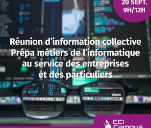 Visuel réunion info collective Prépa Métiers de l'information collective du 20 septembre