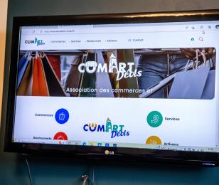 Visuel du site internet Déols Com Art