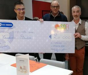 Remise de chèque fonds SOFI à Perene