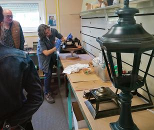 Roger Pradier atelier patine