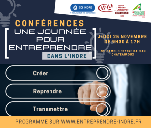 Une journée pour entreprendre dans l'Indre - 2021