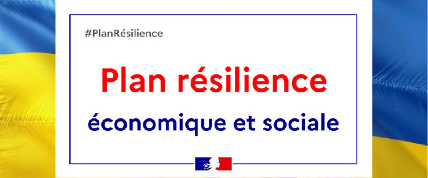 visuel plan de résilience économique et sociale suite crise en Ukraine