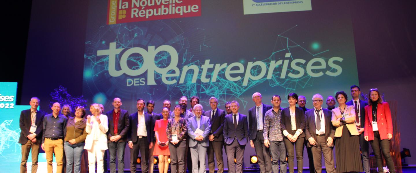 Les lauréats et partenaires de la soirée Top des Entreprises 2022