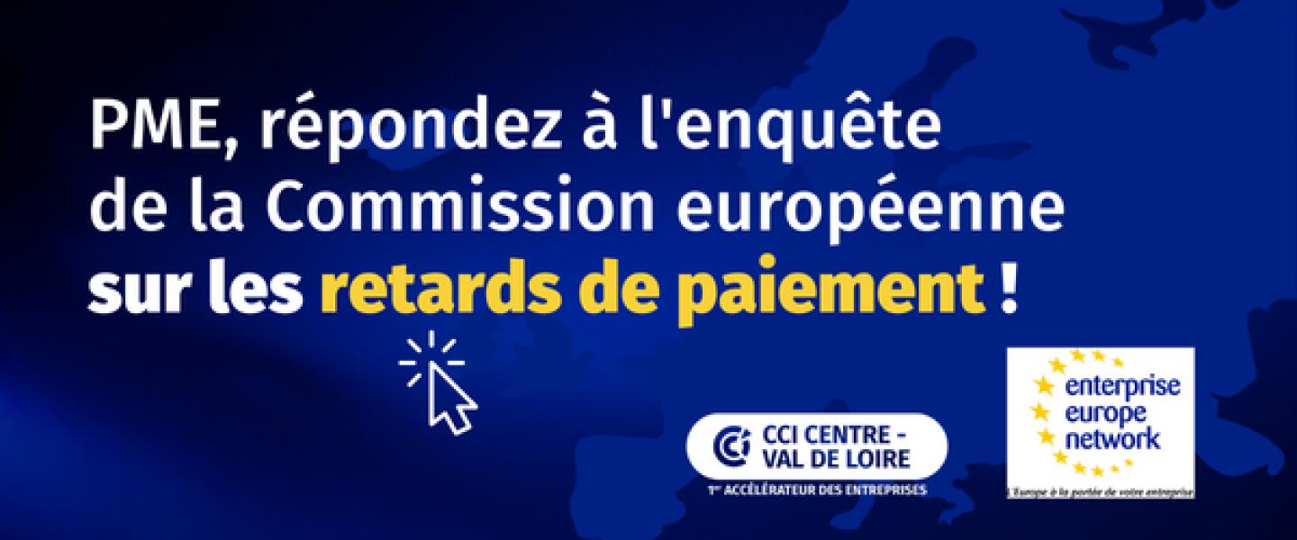 Visuel enquête européenne sur les retards de paiement pour les PME