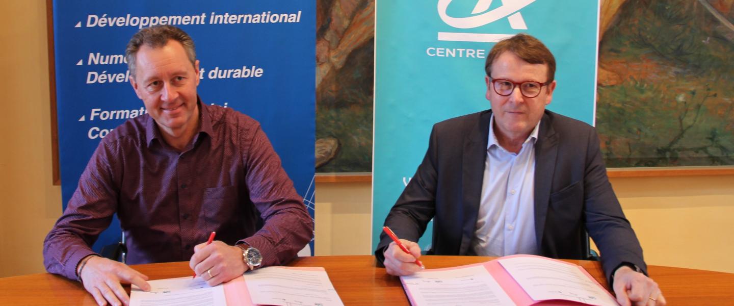 Signature convention partenariat CCI Crédit Agricole 2022-2024